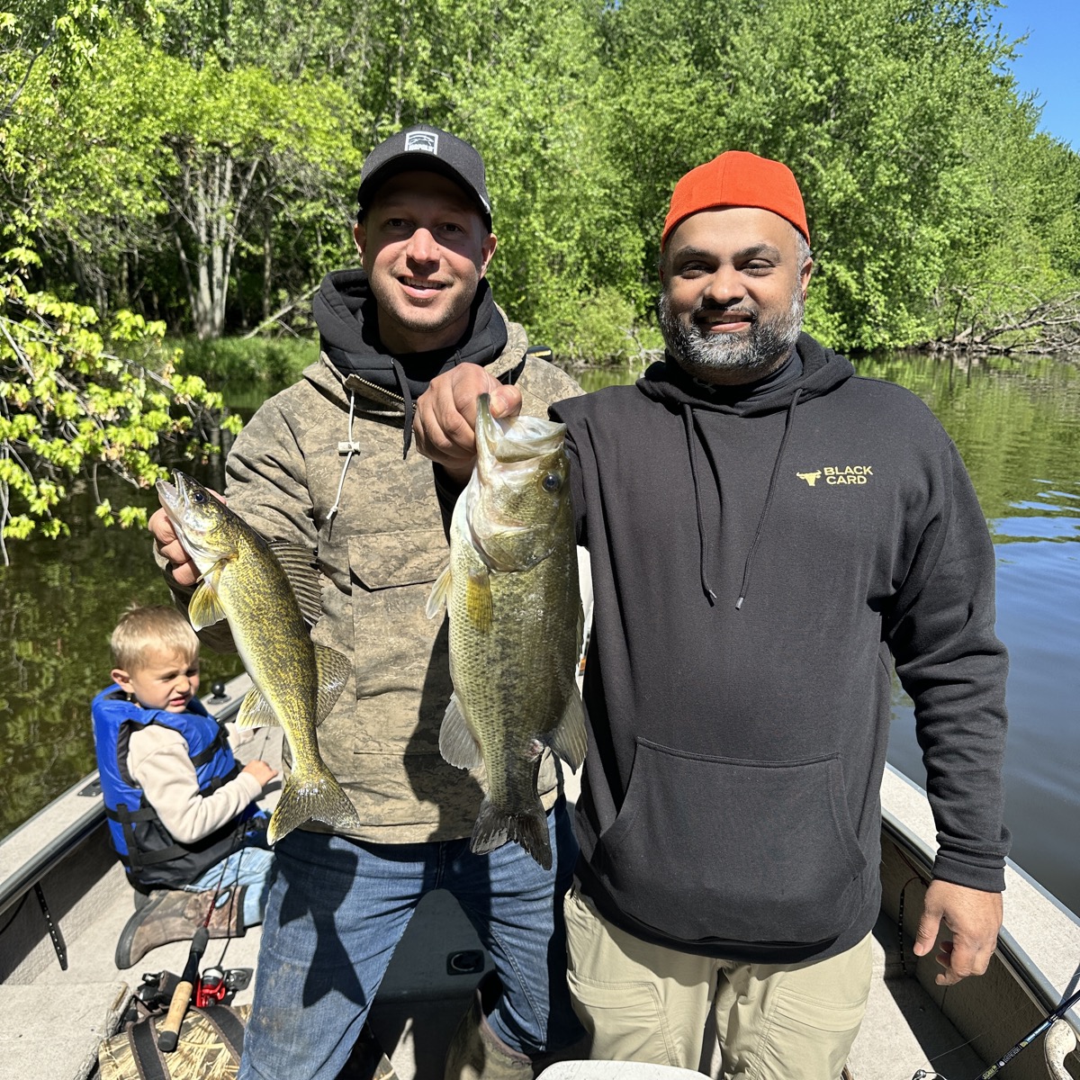 Tim Samuel fishing on a day off